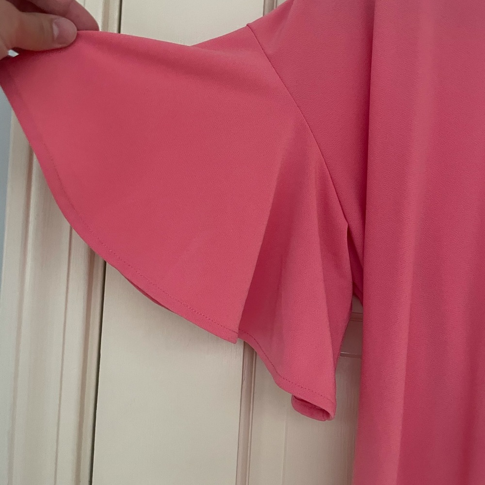 Leith Pink Wrap Dress - Picture 2 of 5